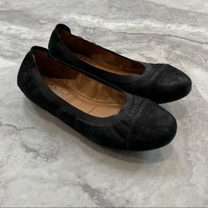 Josef‎ Seibel Size 37 Black Leather Flats